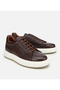 Men's Leather Brown Soft Textured Casual Shoes - 2