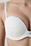 Heart Sequin Lace Off-White Bra - 3