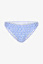 Blue Geometric Patterned Bikini Bottom - 4