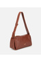 Women's Leather Tan Soft Textured Shoulder Bag - 5