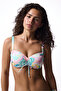 Leaf Pattern Underwire Bikini Top - 2