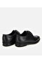 Men's Leather Black Laced Classic Shoes - 4