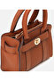 Women's Leather Tan Lock Detailed Mini Bag - 3