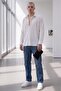 Men's White Ottoman Fabric Shirt - 2