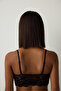Black Lace V-Neck Crop Tank Top - 5