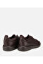Men's Leather Brown Fur Lined Flat Casual Shoes - 4