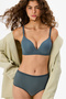 Dark Gray Eliza Underwire-Free Push up Bra