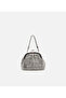 Women's Lame Stone Portfolio Bag - 6
