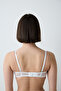 Heart Sequin Lace Off-White Bra - 4