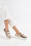 Valencia Women's Sneaker Gold Genuine Leather Comfort Soft Sole - 3
