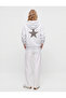 Three-Threaded, Long-Sleeved, Hooded, Pocket-Detailed, Embroidered Back Sweatshirt - 3