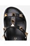 Women's Leather Black Stone Slippers - 4
