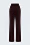 Accessory Detailed Trousers - Plum - 4