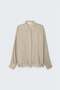 Lace Detailed Shirt - Camel - 5