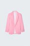 Classic Collar Long Jacket - Pink - 3