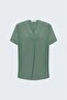 Wide Short Sleeve Blouse - Mint - 5