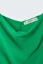 Strappy Collared Blouse - Green - 7