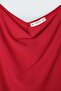 Strappy Collared Blouse - Red - 7
