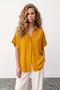 Casual Shirt with Sleeve Detail - Safran