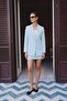 Linen Look Jacket - Baby Blue - 2