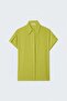 Casual Shirt with Sleeve Detail - Oil Green - 2
