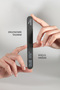 Prosthetic Nail Paper File, 100/180 Flat Oval Black Nail File - 2