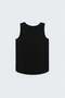 Textured Sleeveless Blouse - Black - 7