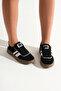 Women's Black and White Comfortable Fit Non-Slip Sole Sneaker - 2