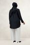 68089 Plus Size Pearl Embellished Double Lyocell Tunic - Black - 4