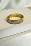 Gold Yellow Zircon Stone Multiple Spiral Bracelet - 2
