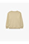Cotton Long Sleeve Crew Neck Printed Sweatshirt - 4
