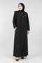 Black Removable Hooded Cloak