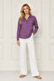 Plum Pocket Viscose Shirt 1500058 - 3