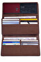 Women's 010 Genuine Leather Horizontal Premium Large Size Multi-Compartment Wallet with Plenty of Card Holders and Large Coin Compartment - 7
