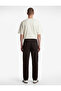 Cotton Waist-Tie Pocketed Loose Baggy Jean Trousers - 3