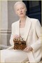 Women's Mini Leopard Lock Closure Baguette Bag - 7
