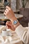 Luxury Stone Women's Wristwatch Silver Blue Color Pl-1586B5X - 3