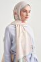 Roselle Pattern Norena Wool Shawl Powder