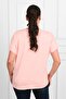 Women's V-neck Large Size T-shirt 1486-23 - 2