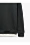 Ribbed Regular Fit Crew Neck Long Sleeve Sweatshirt - 8