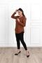 Women's Half Zipper Detailed Plus Size Blouse 1387-23 - 5