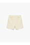 Belted Linen and Viscose Blend Bermuda Shorts - 6