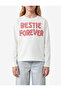 Appliqué Detailed Cotton Crew Neck Long Sleeve T-Shirt - 2