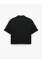 Modal Fabric Regular Fit Half Zipper Short Sleeve T-Shirt - 3