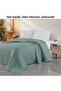 Single Waffle Patterned Pique, Water Green Light Pique, 160X230 Woven Bedspread for Light Use - 2