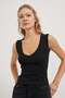 V Neck Sleeveless Bodysuit