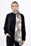 Flower Pattern Cotton Shawl, Imported Fabric, High Quality & New Season Shawl, Rosea Collection "Green-Stone" - 2