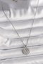 316L Steel Silver Color Chain Zircon Stone Heart Model Women's Necklace - 2