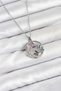 316L Steel Chain Silver Color Zircon Stone Butterfly Women's Necklace