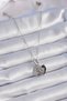 316L Steel Silver Color Zircon Stone Infinity Heart Figure Charm Model Women's Necklace - 2
